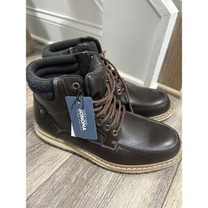 Sonoma brown boots size 10.5‎ men's ortholite footbed gorpcore